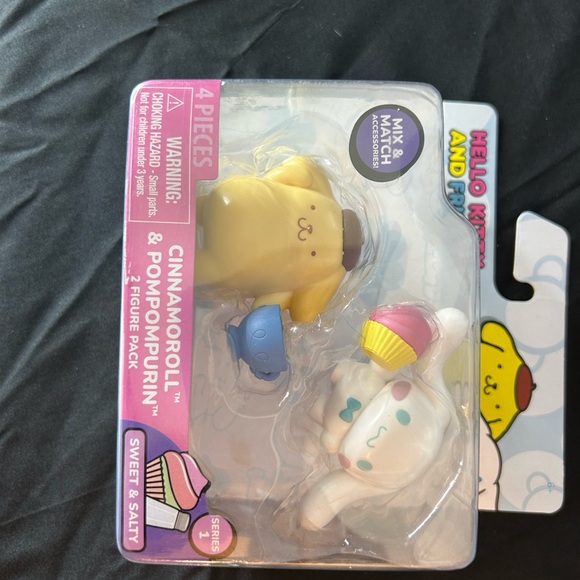 Hello Kitty and Friends Cinnamoroll & Pompompurin Figure Set (NIB) - Picture 2 of 3
